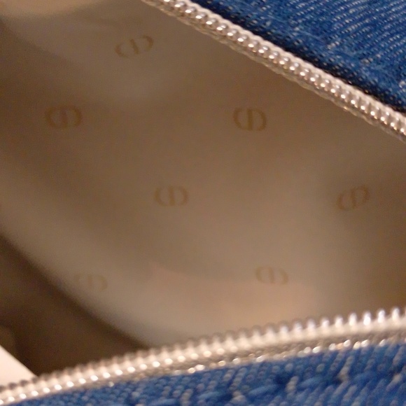 Dior Denim Cosmetic Travel Pouch Bag Case w Mini Makeup - Picture 9 of 16